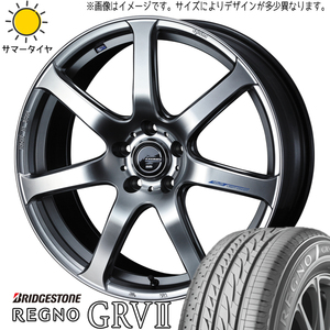 225/55R17 サマータイヤホイールセット アルファード etc (BRIDGESTONE REGNO GRV2 & LEONIS NAVIA07 5穴 114.3)