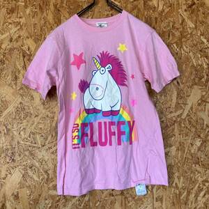 FLUFFY UNIVERSAL STUDIOS JAPAN ユニバーサルスタジオ　Tシャツ 半袖Tシャツ プリントTシャツ ピンク　トップス　3246