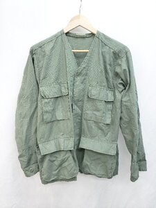 ◇ ROTHCO ロスコ BDU ツイル ノーカラー カジュアル 長袖 ジャケット サイズX-SMALL カーキ系 メンズ P