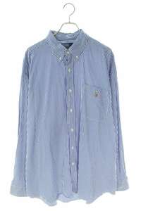 ポロラルフローレン Polo Ralph Lauren THE BIG SHIRT サイズ:L ストライプオーバーサイズ長袖シャツ 中古 BS99