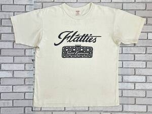 ＵＳＥＤ　フリーホイーラーズ　FREEWHEELERS　POWER WEAR　半袖Ｔシャツ　サイズＬ　GOD BLESS The FLATTIES