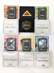 △開封未使用 魔法少女リリカルなのは ZIPPO/ジッポ ライター まとめ なのは/フェイト/スバル/ヴィヴィオ/ティアナ 同梱不可 1円スタート