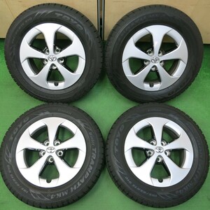 *送料無料* バリ溝 綺麗 9分★トヨタ プリウス 純正 195/65R15 スタッドレス トーヨーウインタートランパスMK4α PCD100/5H★4040905イス