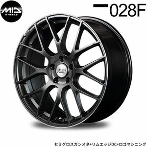 マルカ ホイール RMP 028F マツダ MPV LY3P MID 【18×7.0J 5-114.3 INSET48 セミグロスガンメタ】 1本単品