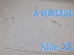 A VONTADE ポケットTシャツ　ホワイト　希少サイズ　XL アボンタージ