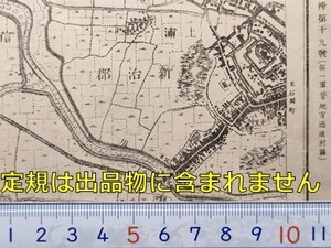 md08【地図】土浦 [茨城県] 明治16年 迅速測図[乙戸沼中心] 土浦城 陸前浜街道 阿見原 永国 荒川沖 猯穴 中根 菅間 小野崎 花室 大角豆村他