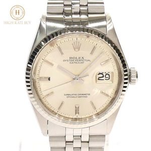 1円スタート 美品 稼働品 ROLEX ロレックス デイトジャスト 1601 26番 K18WG ホワイトゴールド SS 自動巻き シルバー文字盤 メンズ 腕時計