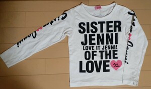 SISTER JENNI 長袖Tシャツ 白 120 ジェニィ ピンク 送195 ハート