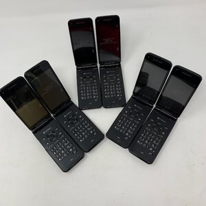 ◆動作品 6台セット◆Panasonic/COLOR LIFE 301P/Softbank 3G端末/ブラック/ガラケー/27281