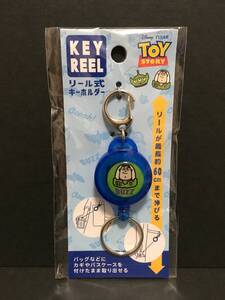 Disney/ディズニー　リール式キーホルダー☆彡　トイ・ストーリー バズ☆　ブルー　新品未開封品