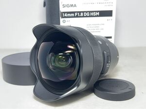 ◆極美品◆SIGMA シグマ 14mm F1.8 DG HSM Art Sony Eマウント 6ヶ月動作保証