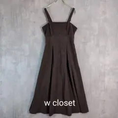 w closet ダブルクローゼット　コーデュロイワンピース【F】