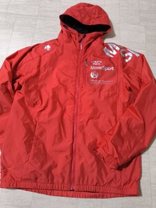 サイズ：O　美品　定価:17490円　DESCENTE DMMSJF34 マルチトレ-ニング EKS plus THERMO フーデッドジャケット デサント ウインド パーカー