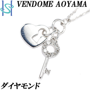 ヴァンドーム青山 ダイヤ ネックレス K18WG VENDOME AOYAMA 送料無料 美品 中古 SH98315