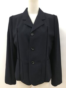 ローブドシャンブルコムデギャルソン robe de chambre COMME des GARCONS ジャケット L ネイビー 前後ロングタック 2411WR010