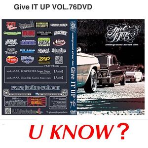 lowrider ローライダー giveitup vol.76 インパラ キャデラック ハイドロ スクエアー デイトン ワイヤーホイール カプリス モンテ カトラス