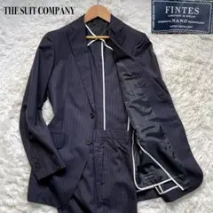 THE SUIT COMPANY [FINTES] ネイビーストライプシングル