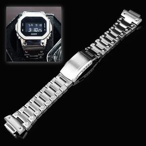 G-SHOCK カスタム用 メタルベルト [シルバー] GM-5600など用 - 工具付き