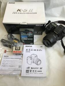 1円スタート PENTAX ペンタックス K-5 Ⅱ デジタル一眼レフカメラ レンズ 18-135mm 付属品あり 動作未確認