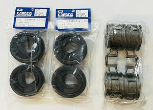 ★TAMIYA★1/8 TGX TGR用★ホイール(TAMIYA)・タイヤ(川田模型)1台分セット★