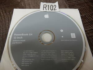 R102☆Apple PowerBook G4 12 inch Software install and Restore　メディア１枚組