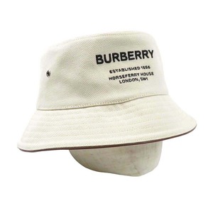 バーバリー ロゴ エンブロイダリー バケットハット 8057401 ユニセックス アイボリー BURBERRY 中古 【アパレル・小物】