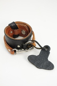 Vivienne Westwood / ACCレザーベルトバングル 黒 S-24-05-01-004-ac-UT-ZS