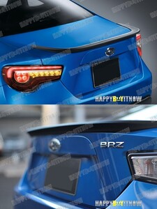 スバル BRZ トヨタ 86 ZN6型 北米 サイオン リア トランクスポイラー 限定色 塗装 艶あり黒 STIタイプ 2012+ TS-51434