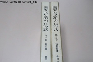 図説・天台宗の法式・基本編と法要編・2冊/声明曲に口伝・秘曲として理論を越えた一面があって何人と雖も相伝の資において唱えらるべきもの