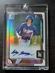 Bowman Chrome コディ・ベリンジャー Cody Bellinger 直筆サインカード /499　リフラクター Bowman 1st 現ヤンキース