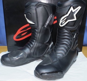 中古★美品 alpinestars アルパインスターズ バイクブーツ SMX-S ブラック サイズ EUR 43 日本:27.5cm