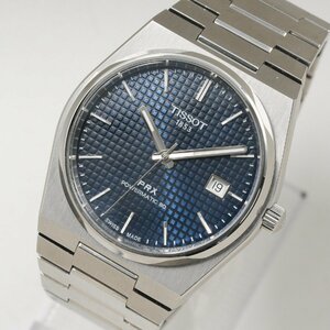 ティソ TISSOT 腕時計 PRX ピーアールエックス パワーマティック 80 T137.407.11.041.00 青文字盤 自動巻 メンズ 美品 [質イコー]