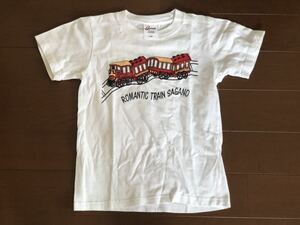 嵯峨野トロッコ列車 トロッコオリジナルTシャツ 美品 130cm