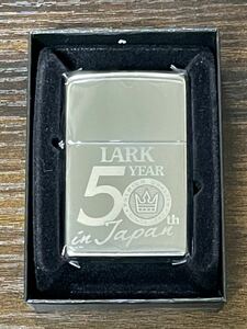 zippo LARK 50 YEAR in Japan 限定品 ラーク シルバー 2012年製 silver デッドストック シルバーインナー 同年代 2012年製 ケース 保証書