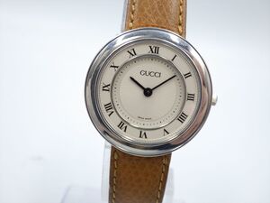 355534/②【1円スタート】GUCCI グッチ 稼動品 545L ラウンドフェイス レディース 時計 クオーツ ケース29mm