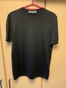 国内正規 18SS Neil Barrett ニールバレット シルク カシミア ニット Tシャツ 黒 XS BMA218-8601