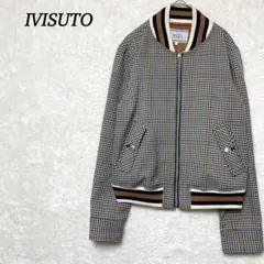 美品✨【IVISUTO】ブルゾン  秋服　チェック柄　ジャケット　Mサイズ