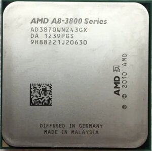 【中古動作品】AMD CPU A8 シリーズ A8-3800 ad3870wnz43gx 送料無料★