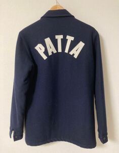 Patta パタ　ウール　コーチジャケット ジャケット JACKET 古着　ネイビー　中綿　防寒　M ビームス　スケート　ナイキ　 アウター