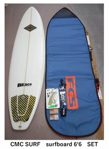 送料無料（一部除く）★CMC SURF SHOP surfboard 6‘6 USED ボードフルセット