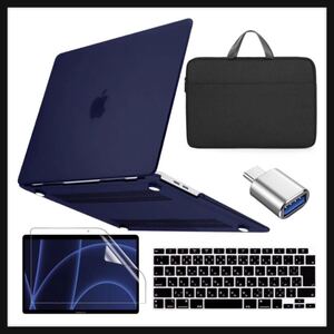 【開封のみ】Conbovo★MacBook Air 13 ケース A2337 A2179 (５点セット)カバー＋ケース＋液晶保護フィルム＋キーボードカバー＋ Type C 