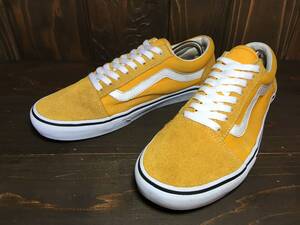 ★VANS バンズ 国内企画 OLD SKOOL オールドスクール 黄×白 28.0ｃm Used 検 SK8 スリッポン ハーフキャブ スタイル36