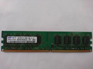 中古品★Samsung メモリ 1GB 2Rx8 PC2-6400U-666-12-E3★1G×1枚 計1GB