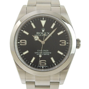 ロレックス ROLEX エクスプローラーI メンズ 自動巻き 腕時計 SS ブラック文字盤 G番 2011年 214270 中古 新入荷 RO0273