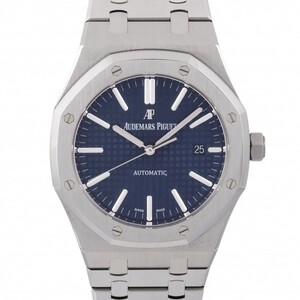 オーデマ・ピゲ AUDEMARS PIGUET ロイヤルオーク オートマティック ブティック限定 15400ST.OO.1220ST.03 ブルー文字盤 中古 腕時計 メンズ