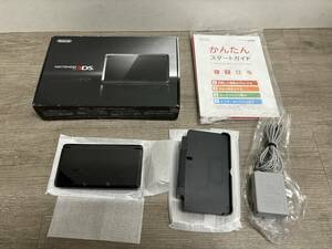 ☆ 3DS ☆ ニンテンドー3DS コスモブラック 動作品 本体 アダプター タッチペン 充電台 箱 説明書 付属 Nintendo 3DS DS 任天堂 2625