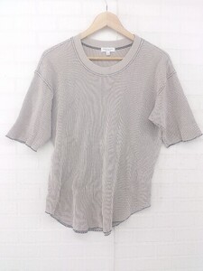 ◇ BEAUTY&YOUTH UNITED ARROWS ワッフル生地 半袖 Tシャツ カットソー サイズS ベージュ系 レディース E