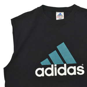 90s ビンテージ USA製 adidas アディダス パフォーマンスロゴ ノースリーブ Tシャツ size.L