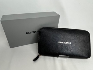 BALENCIAGA バレンシアガ 長財布 ラウンドファスナー キャッシュコンチネンタル ブラック メンズ レディース