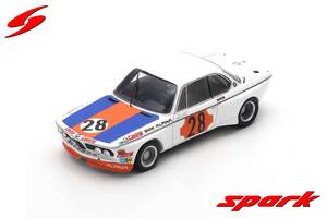 ■限定750pcs. スパークモデル 1/43 1973 BMW CSL #28 N.ラウダ スパカップ Gr.2優勝